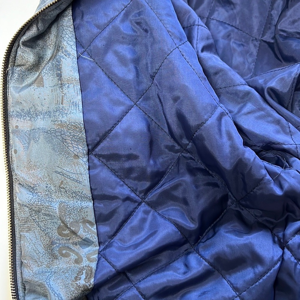 Vintage bomber jacket silk - Picture 7 of 8